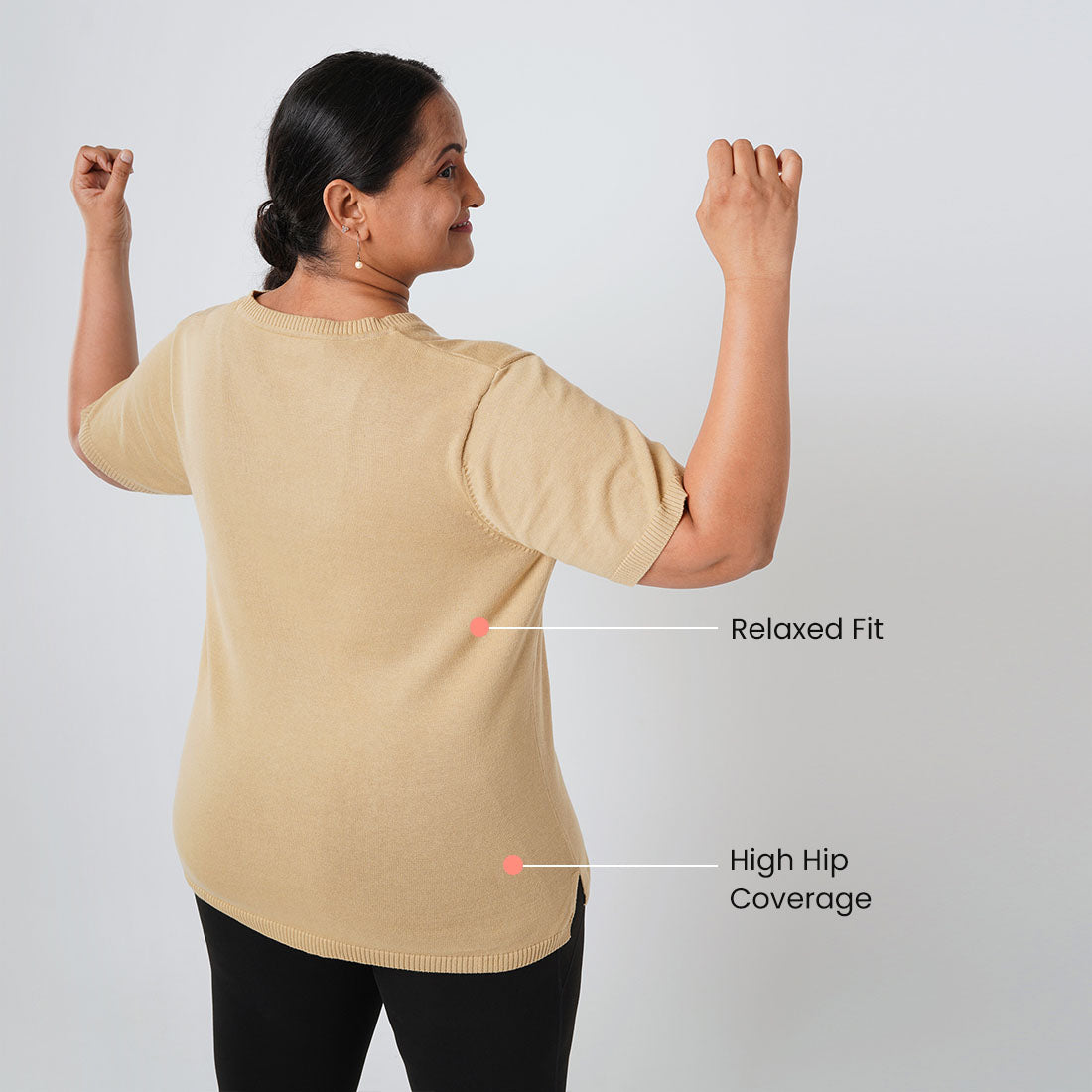 Half Sleeve Cotton Tops for Women & Girls
