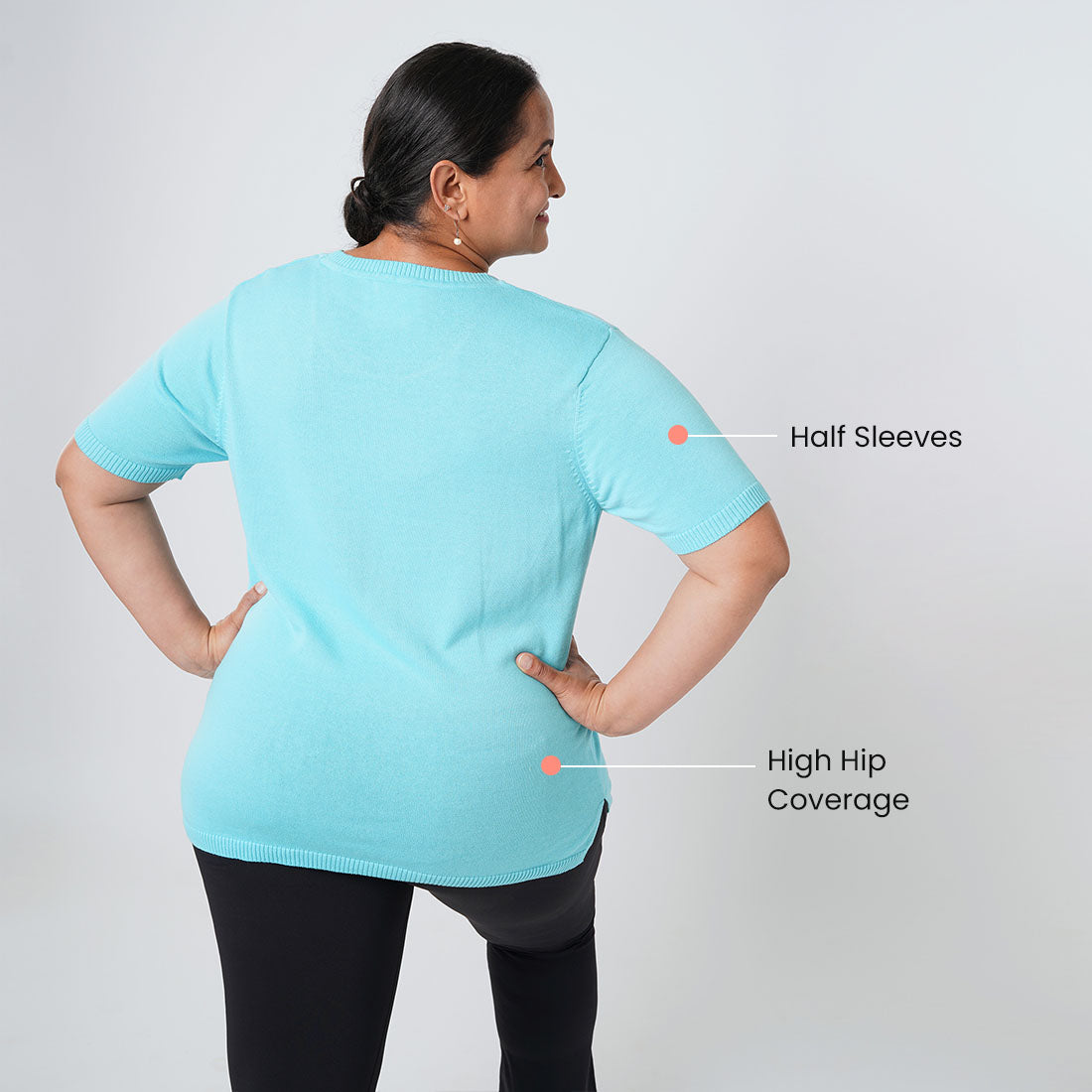 Half Sleeve Cotton Tops for Women & Girls