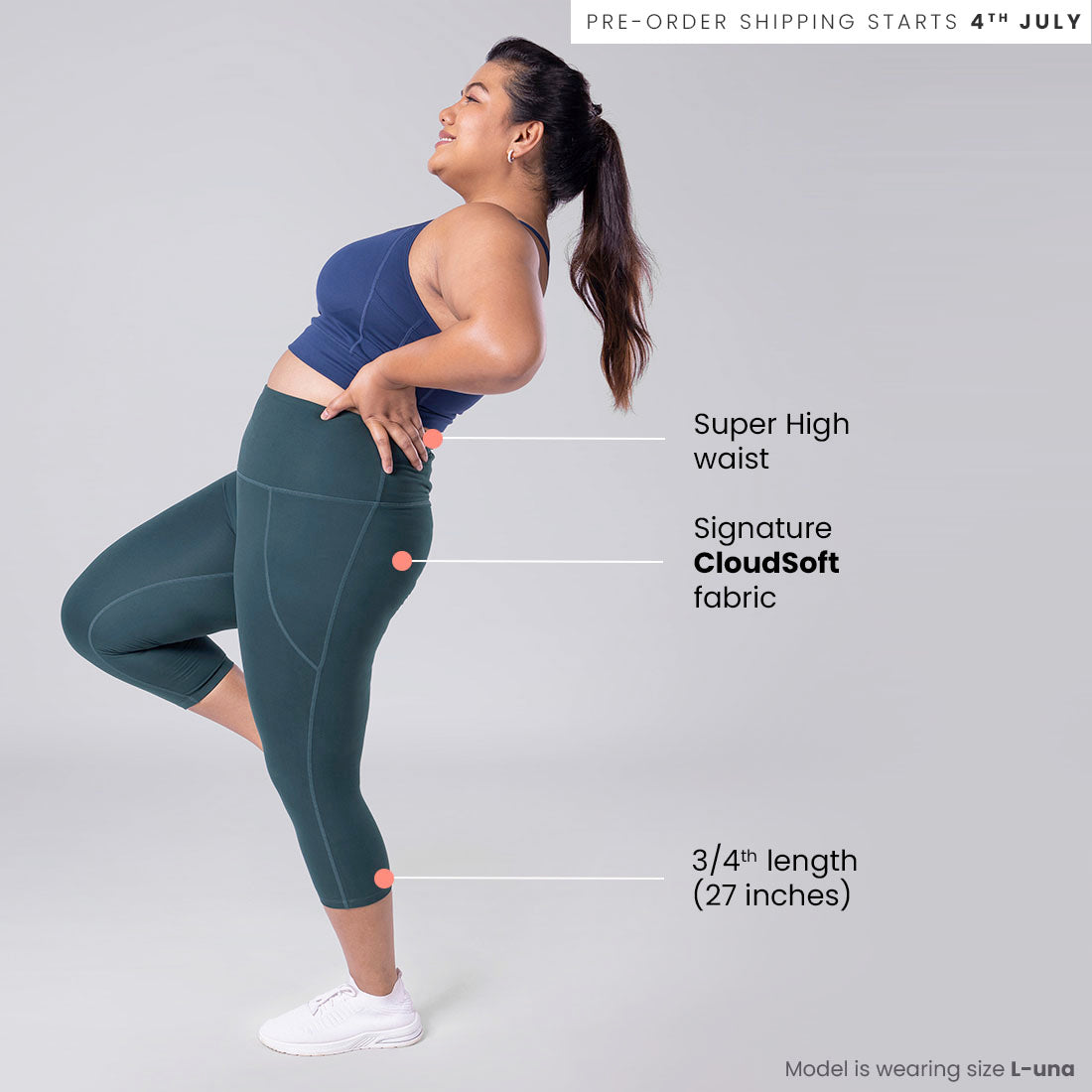 High Waisted Capris with Pockets for Women & Girls