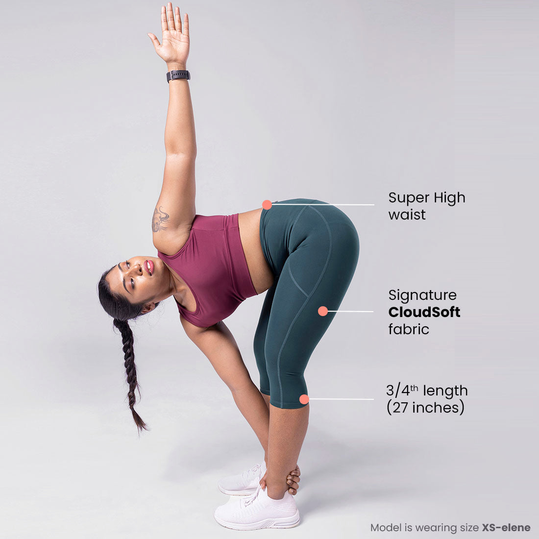 High Waisted Capris with Pockets for Women & Girls