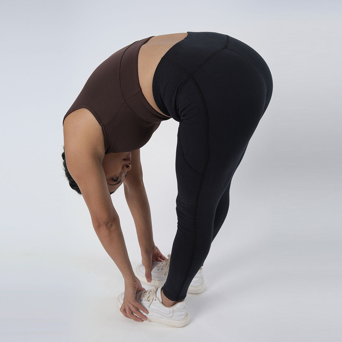 High Waisted Ankle Length Cotton Leggings with Pockets for Women