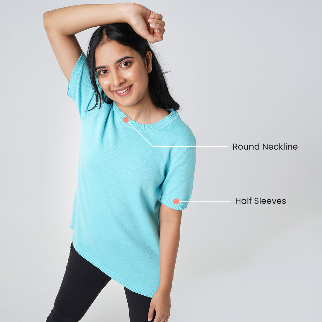 Half Sleeve Cotton Tops for Women & Girls