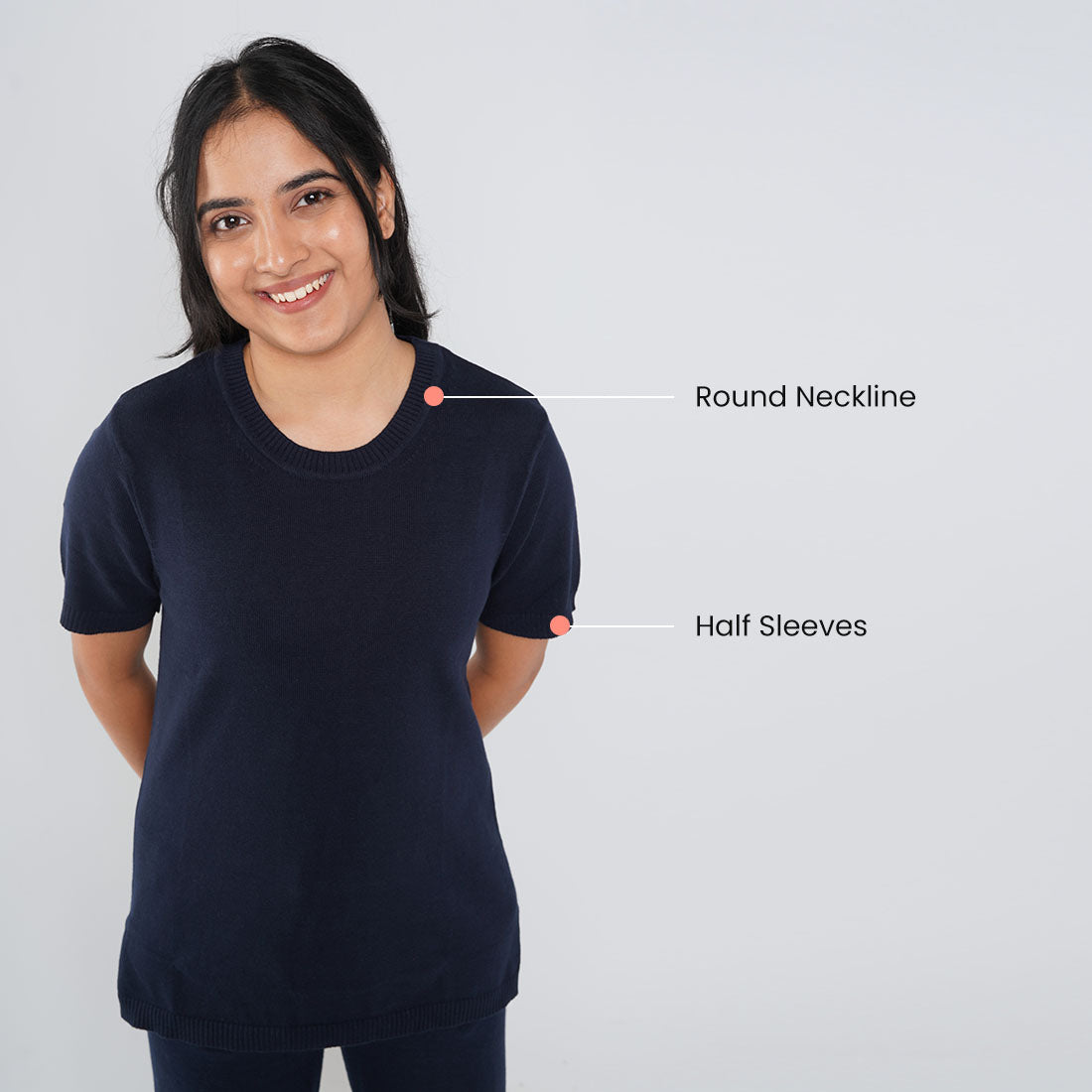 Half Sleeve Cotton Tops for Women & Girls