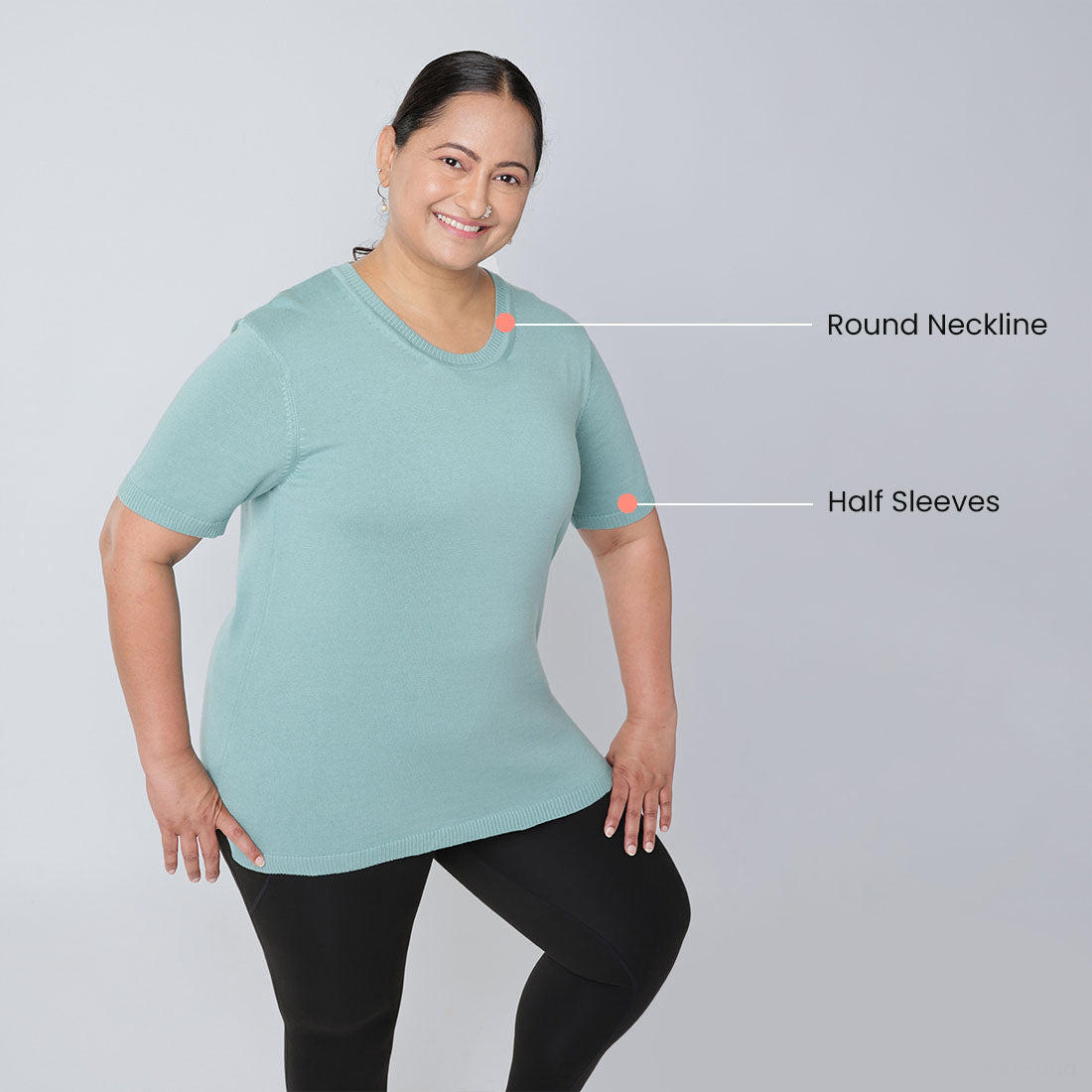 Half Sleeve Cotton Tops for Women & Girls