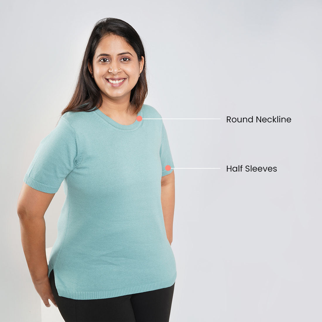Half Sleeve Cotton Tops for Women & Girls
