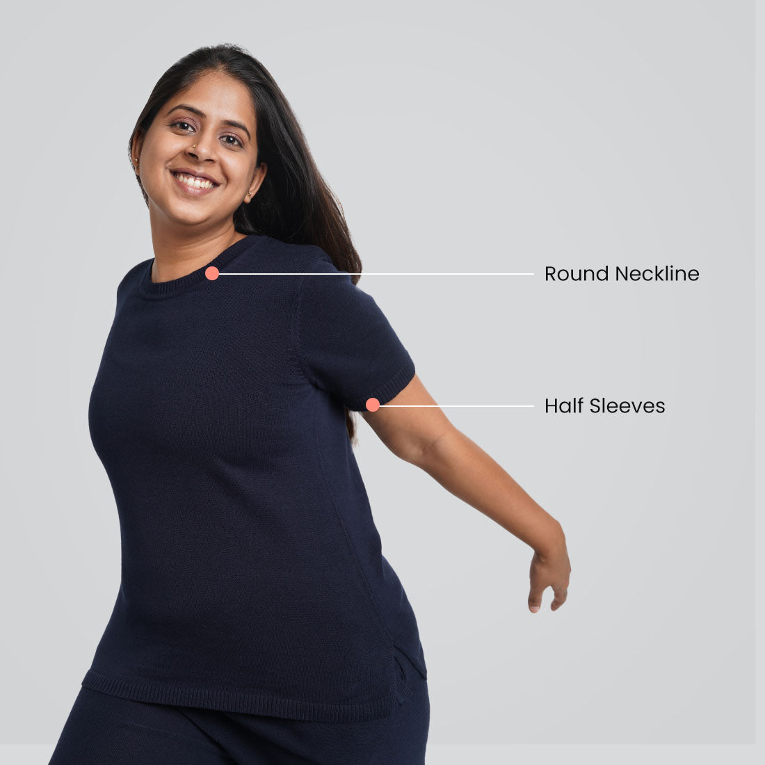Devika Dark Navy, XS-elene, S-elene, M-aia, L-una, XL-una, XXL-una, XXXL-una