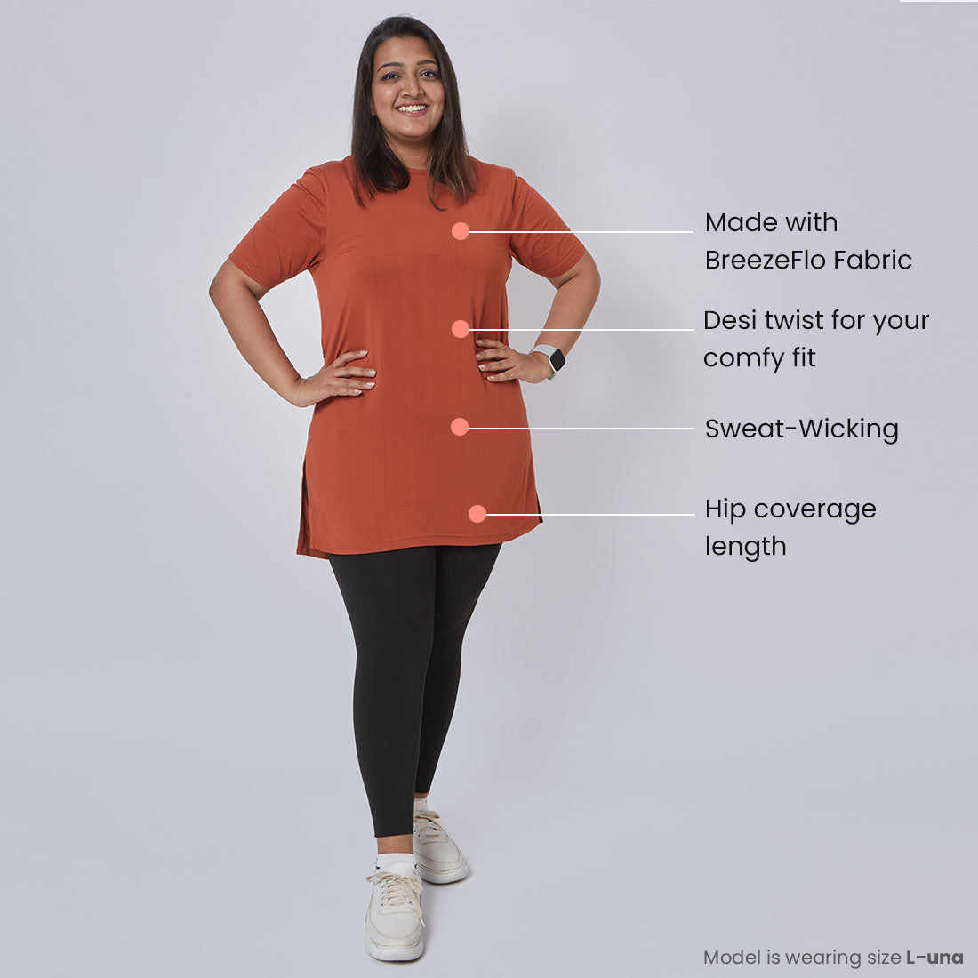 Long T-Shirts with Pockets for Women & Girls