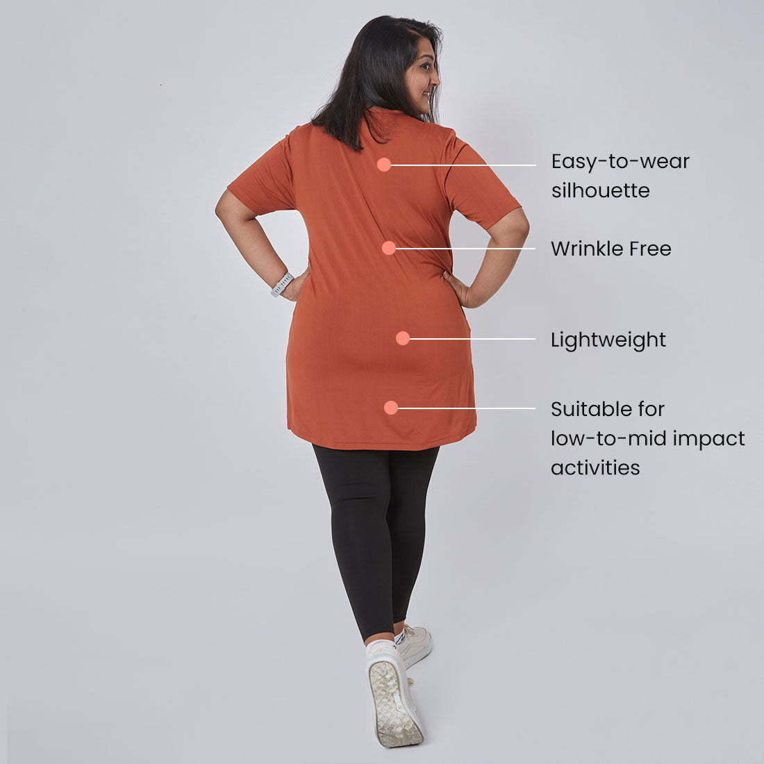 Long T-Shirts with Pockets for Women & Girls
