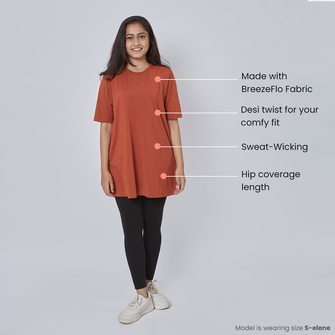 Long T-Shirts with Pockets for Women & Girls