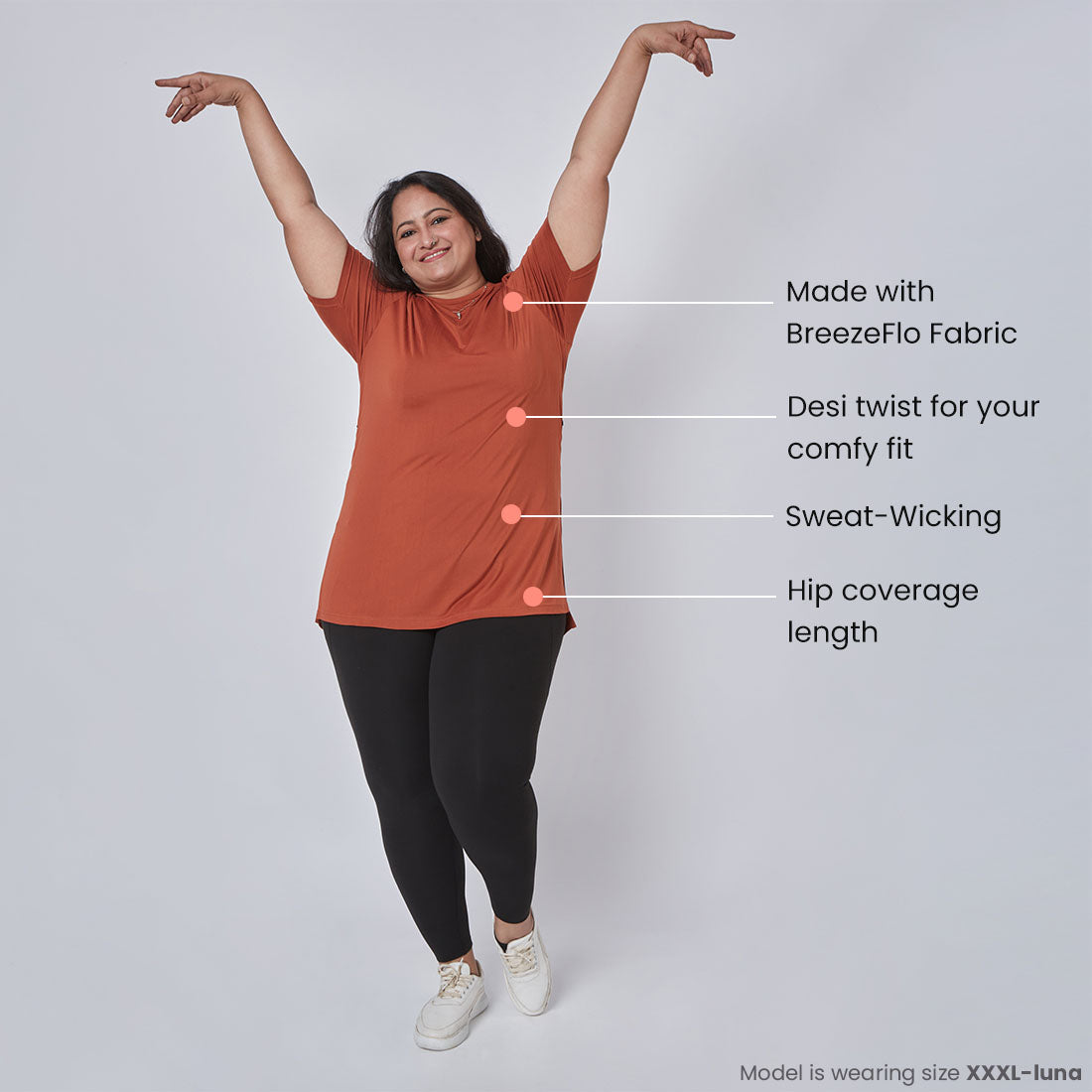 Long T-Shirts with Pockets for Women & Girls