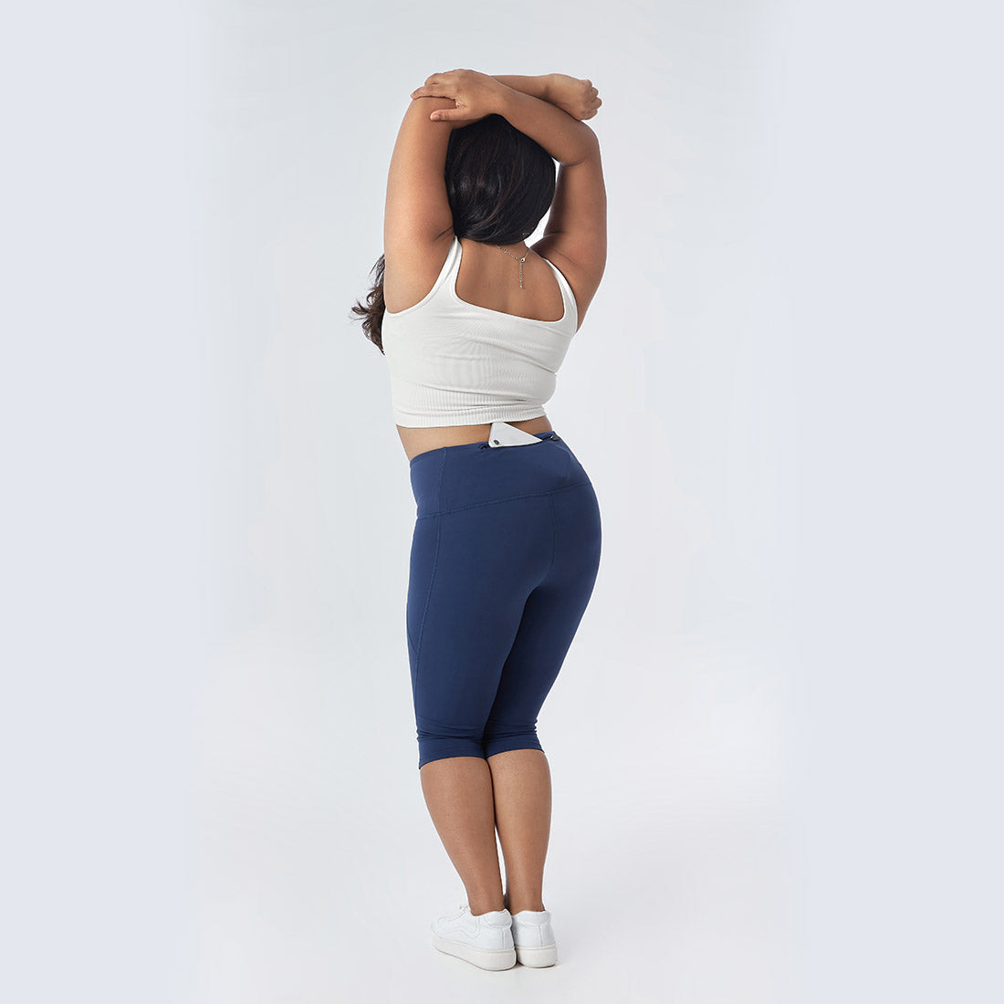 High Waisted Capris with Pockets for Women & Girls