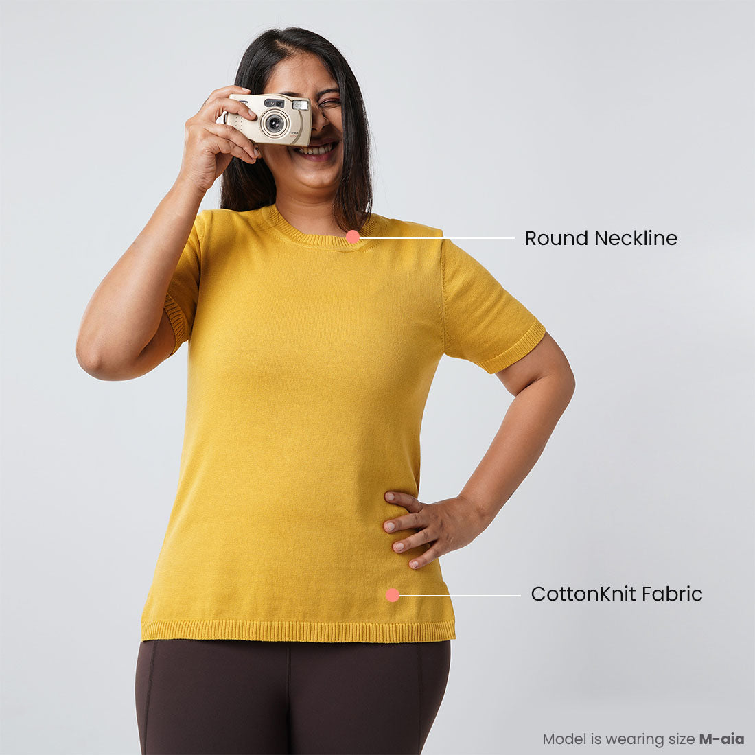 Half Sleeve Cotton Tops for Women & Girls