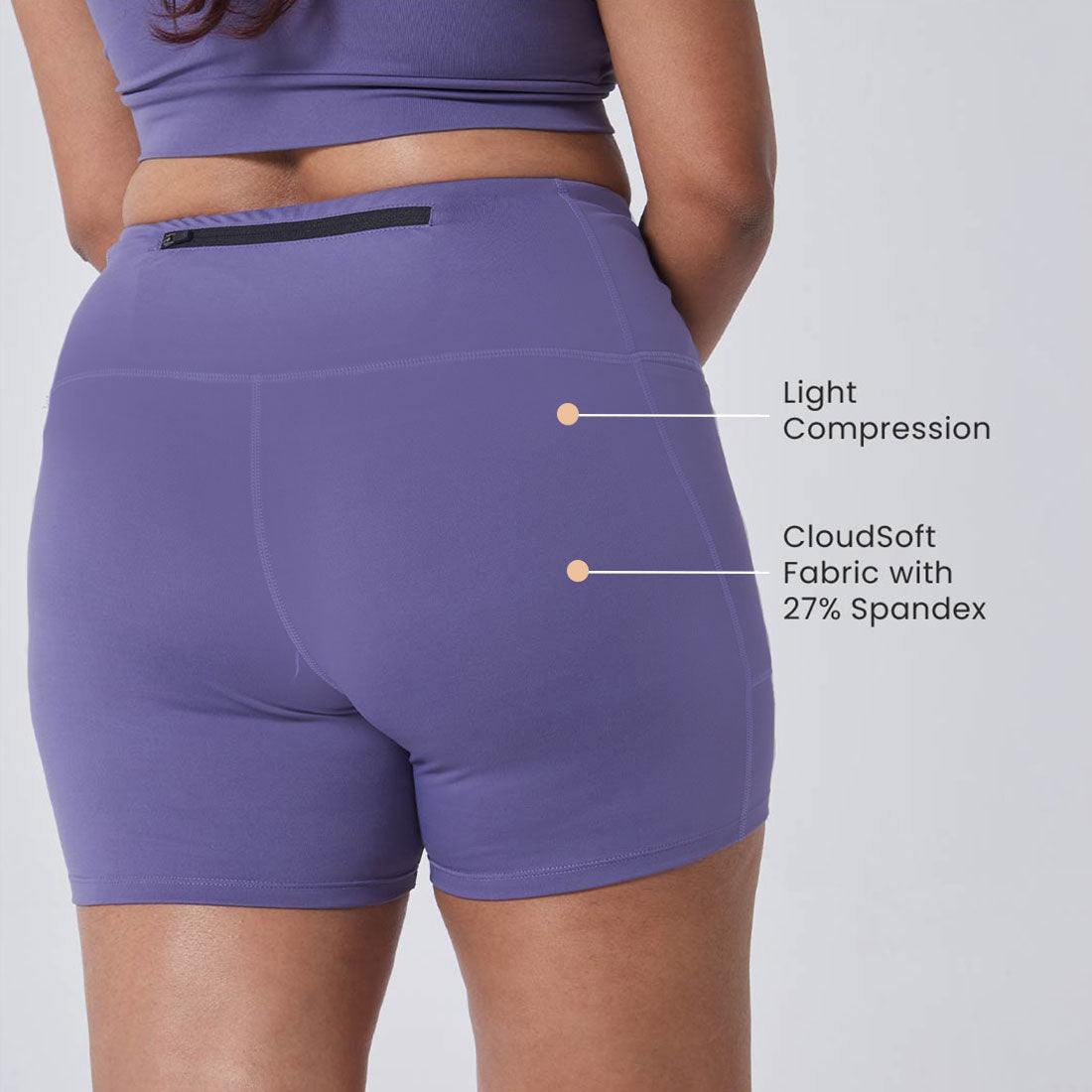 High Waisted Gym Shorts with Pockets for Women