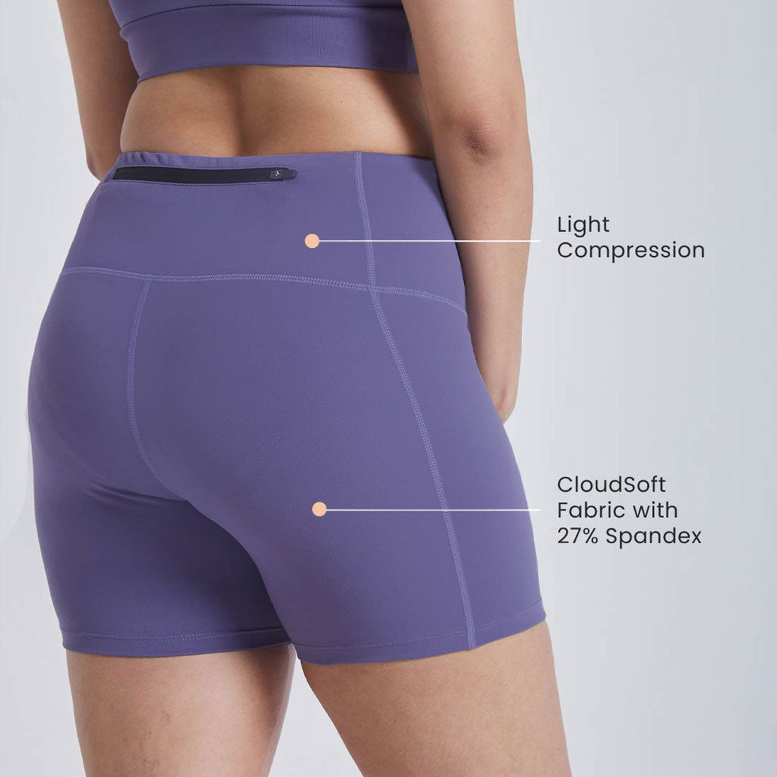 High Waisted Gym Shorts with Pockets for Women