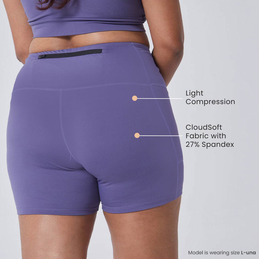 High Waisted Gym Shorts with Pockets for Women