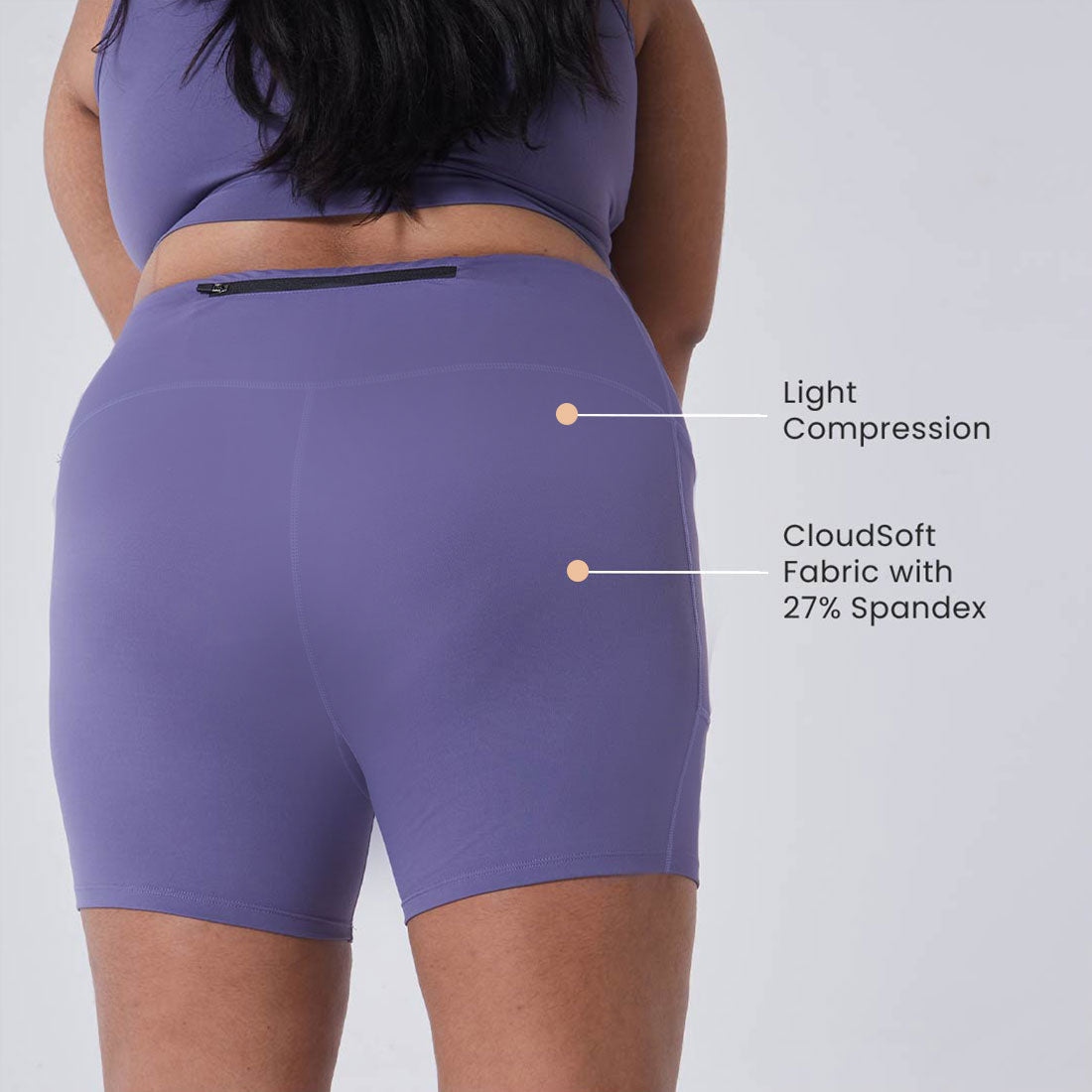 High Waisted Gym Shorts with Pockets for Women