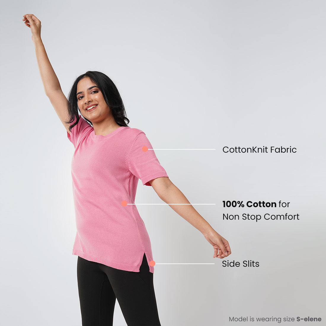 Priyanka Pink, XS-elene, S-elene, M-aia, L-una, XL-una, XXL-una, XXXL-una