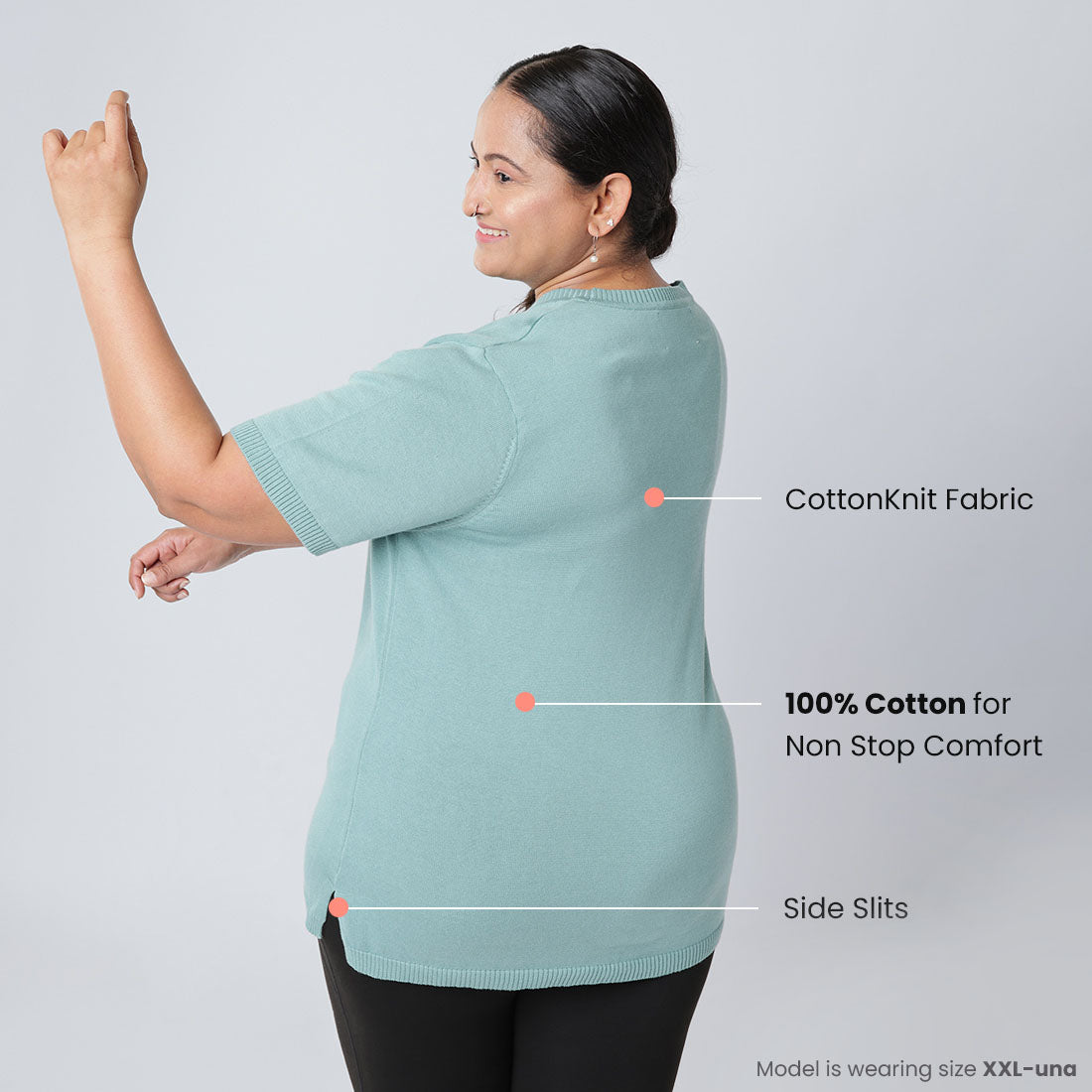 Half Sleeve Cotton Tops for Women & Girls