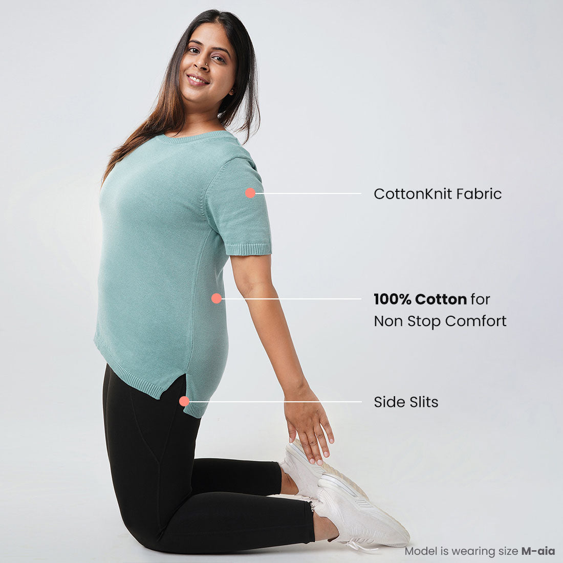 Half Sleeve Cotton Tops for Women & Girls