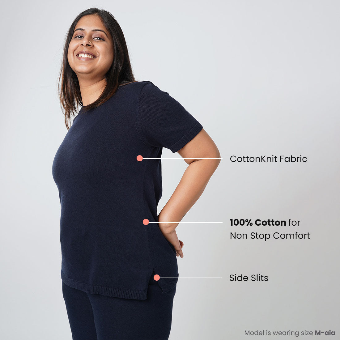 Devika Dark Navy, XS-elene, S-elene, M-aia, L-una, XL-una, XXL-una, XXXL-una
