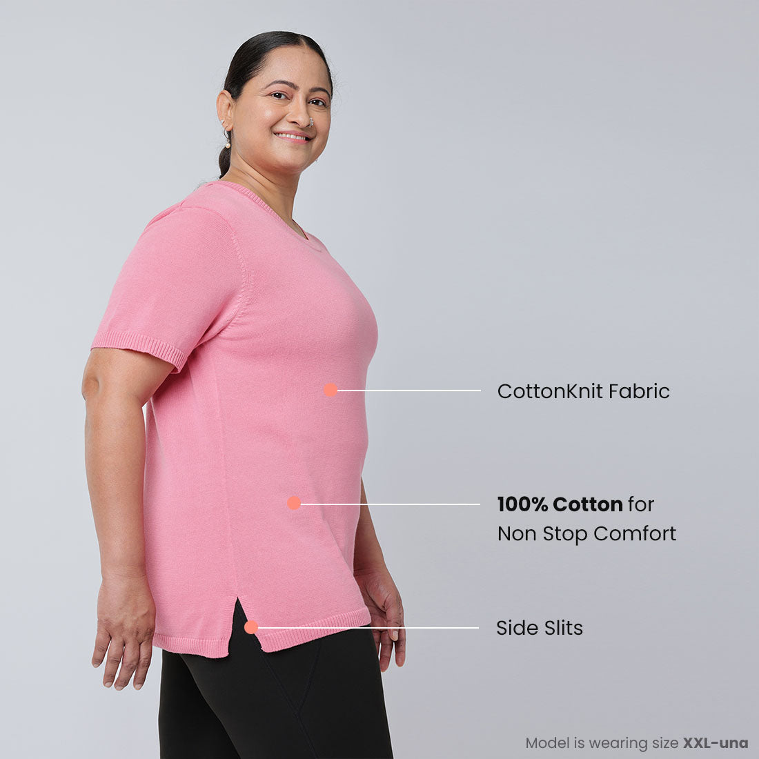 Half Sleeve Cotton Tops for Women & Girls
