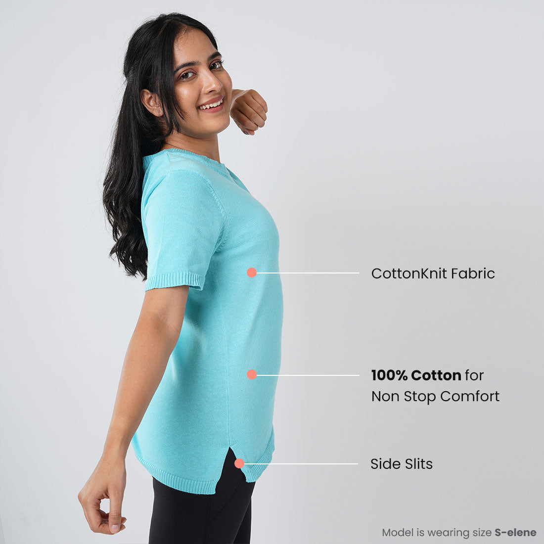 Half Sleeve Cotton Tops for Women & Girls