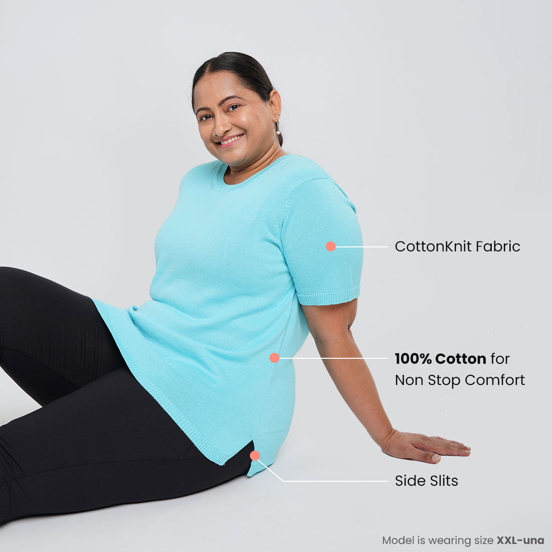 Half Sleeve Cotton Tops for Women & Girls