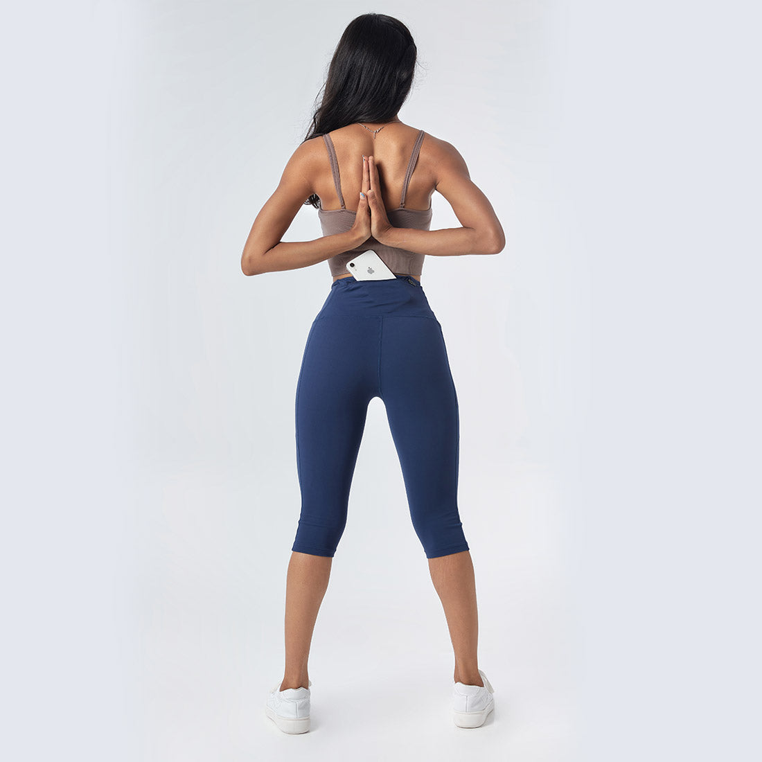 High Waisted Capris with Pockets for Women & Girls