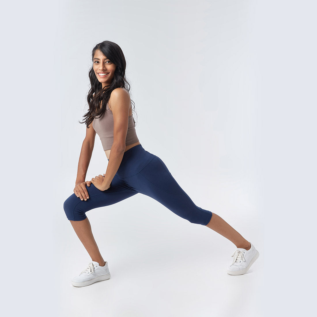 High Waisted Capris with Pockets for Women & Girls
