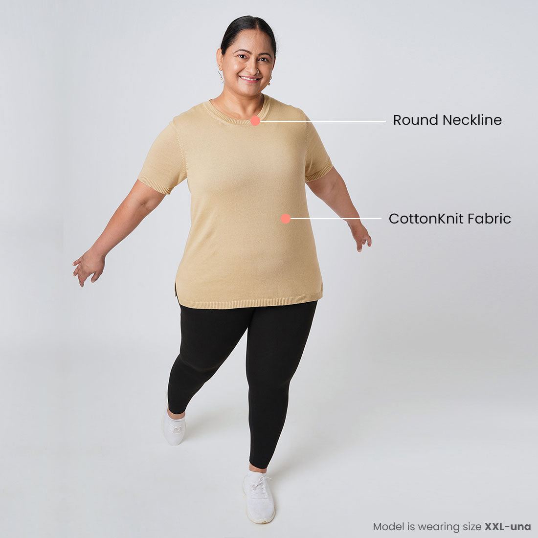 Half Sleeve Cotton Tops for Women & Girls