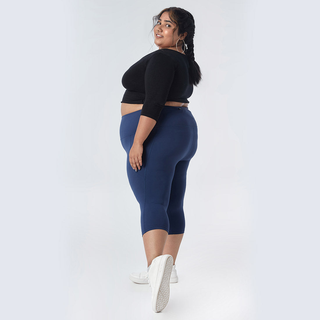 High Waisted Capris with Pockets for Women & Girls