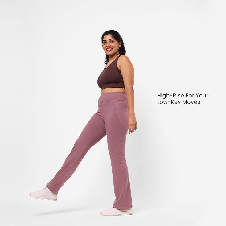 Groove-In Cotton Flare Pants - Regular