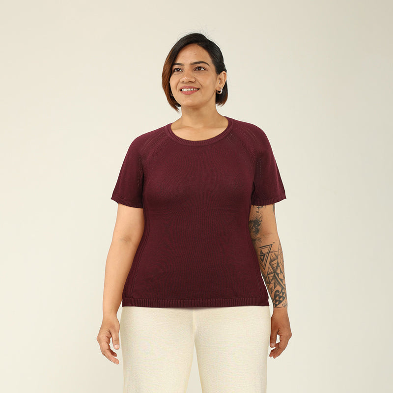 At-Ease Cotton Knit Top 2.0
