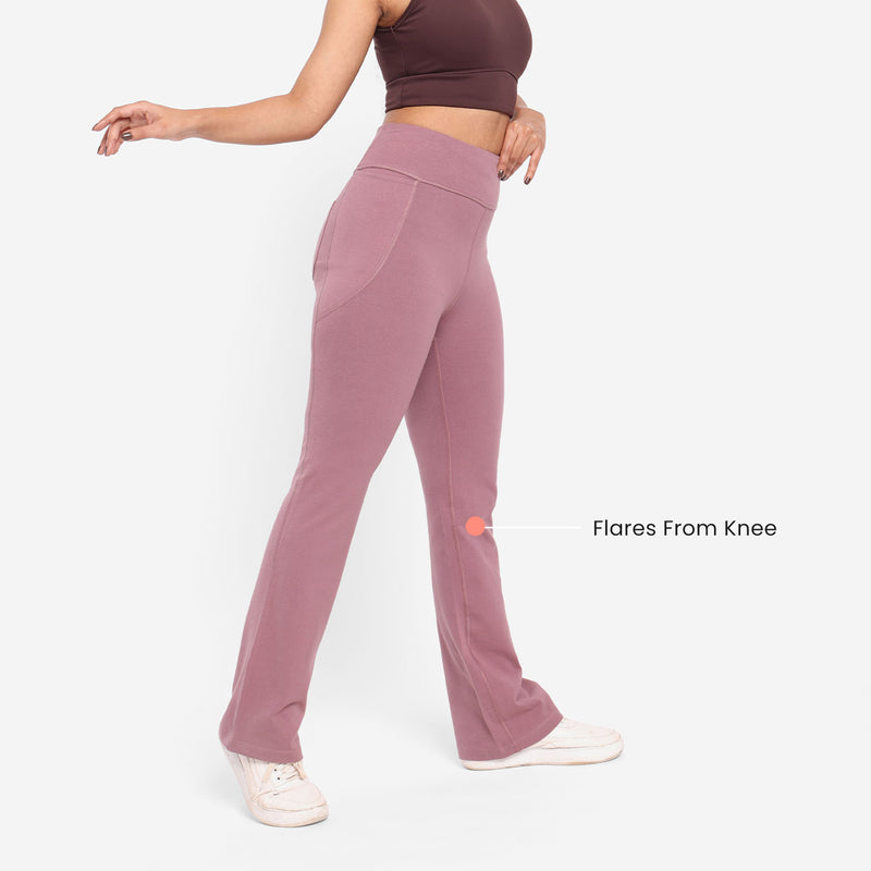 Groove-In Cotton Flare Pants - Regular
