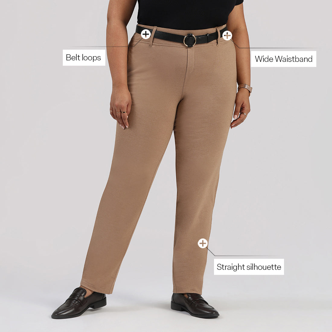 Work-To-Wine Twill Straight Pants