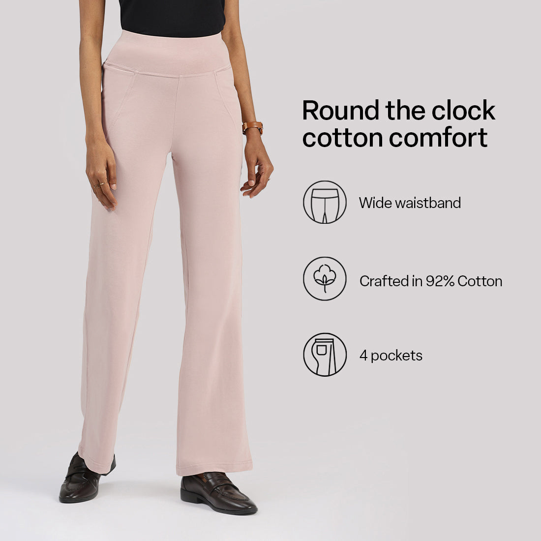 AM:PM Cotton Flare Pants