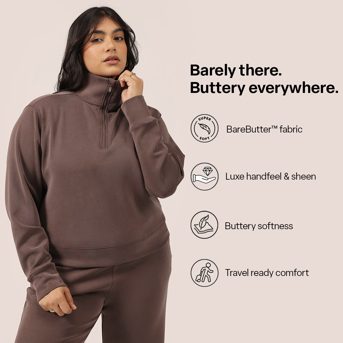 BareButter™ Pullover With Zipper