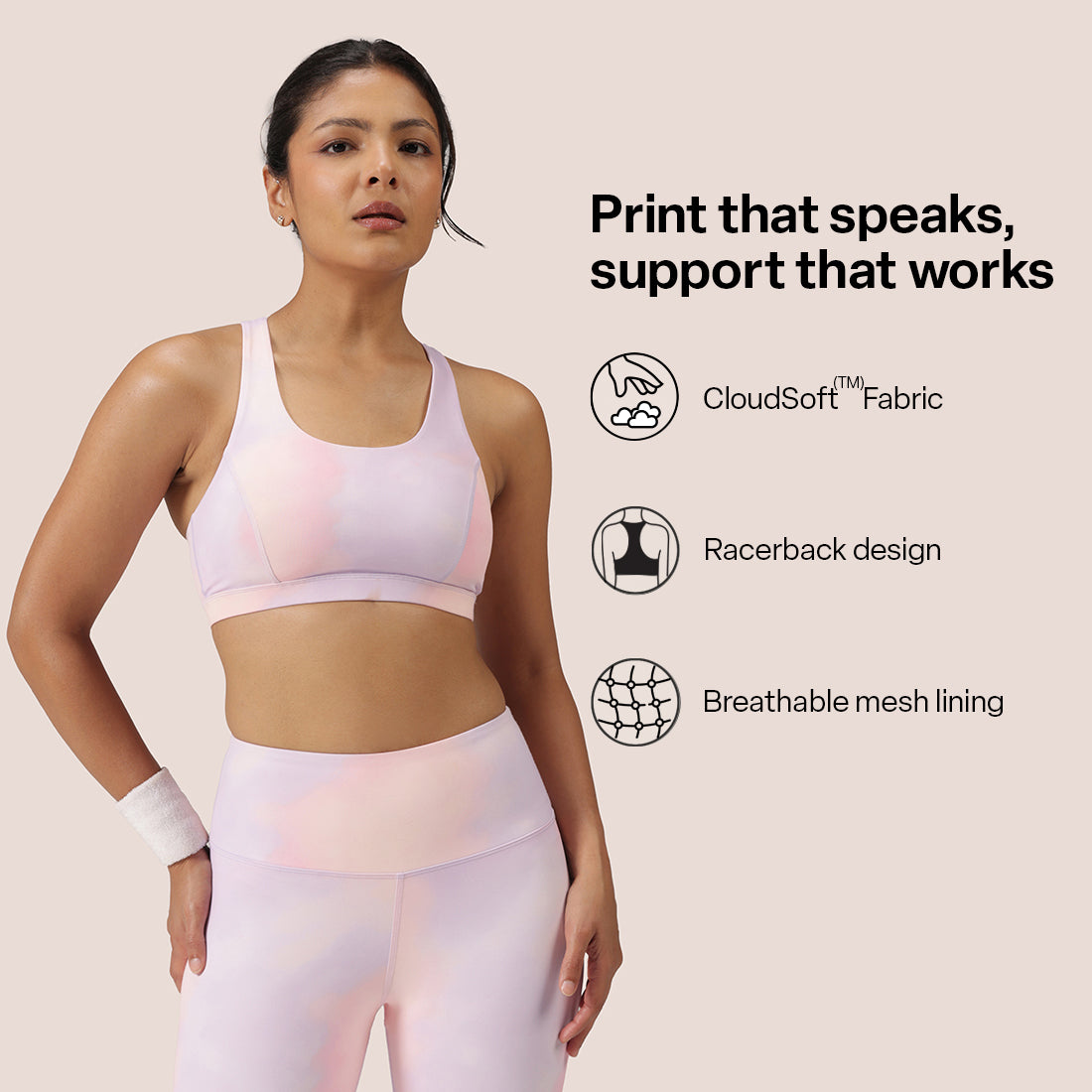 Ultimate Printed Comfort Sports Bra