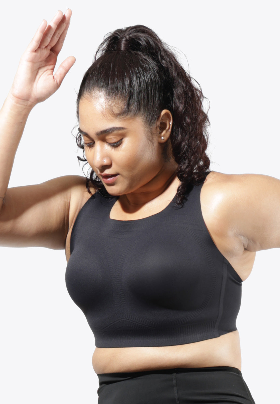 Popvcly 2Pack Sports Bras for Women Wirefree Yoga Bras Tank Top,Plus Size  4XL/5XL/6XL