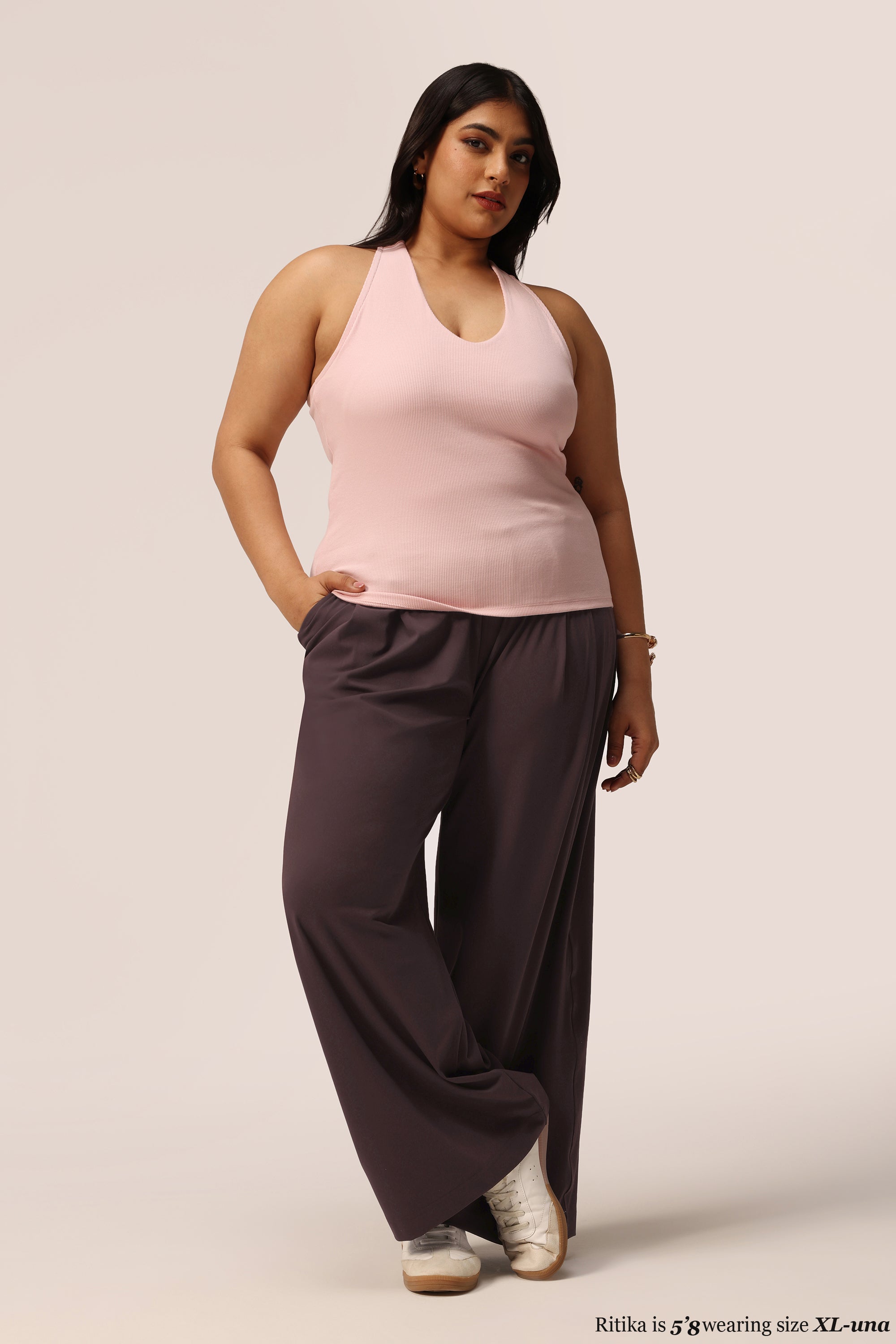 Blissentials V- Neck Racerback Built In Bra Top