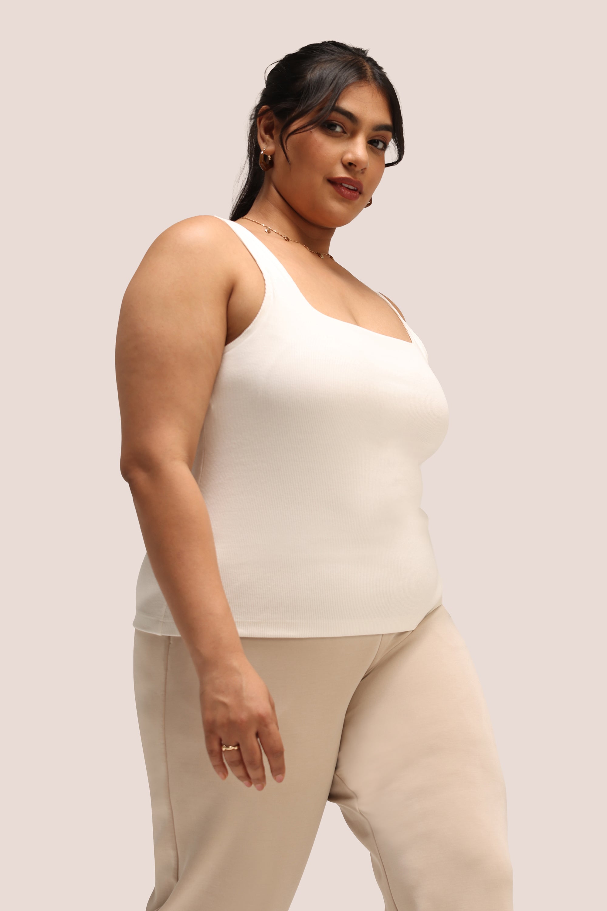 Blissentials Square Neck Built In Bra Top