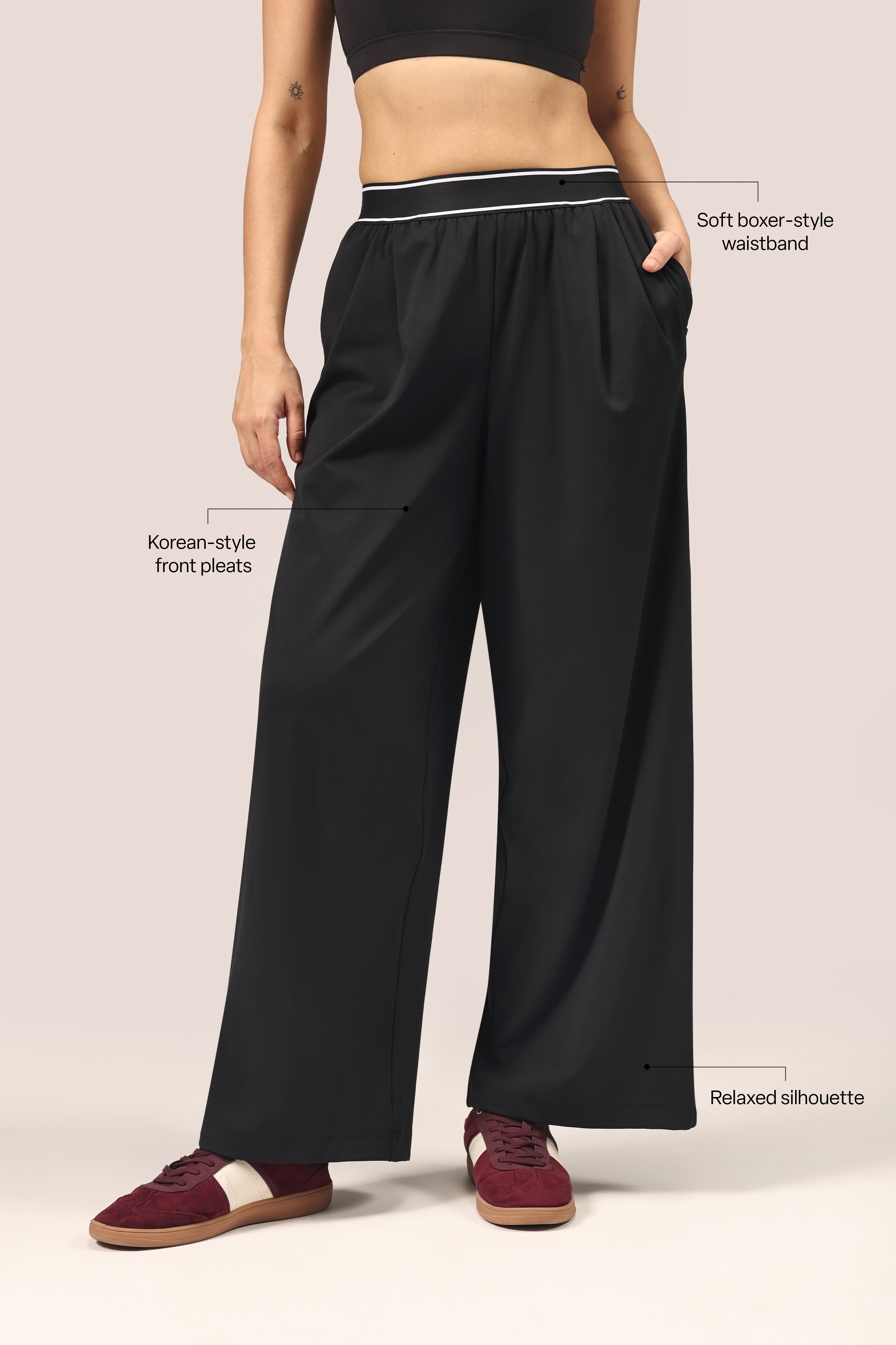 Cloud Korean Active Wide Pants