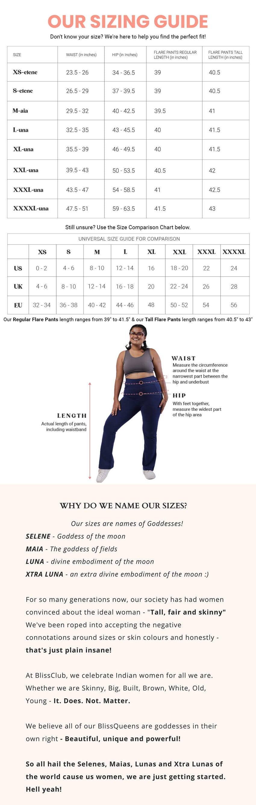 Panty Size Chart - pants size conversion - Sizees