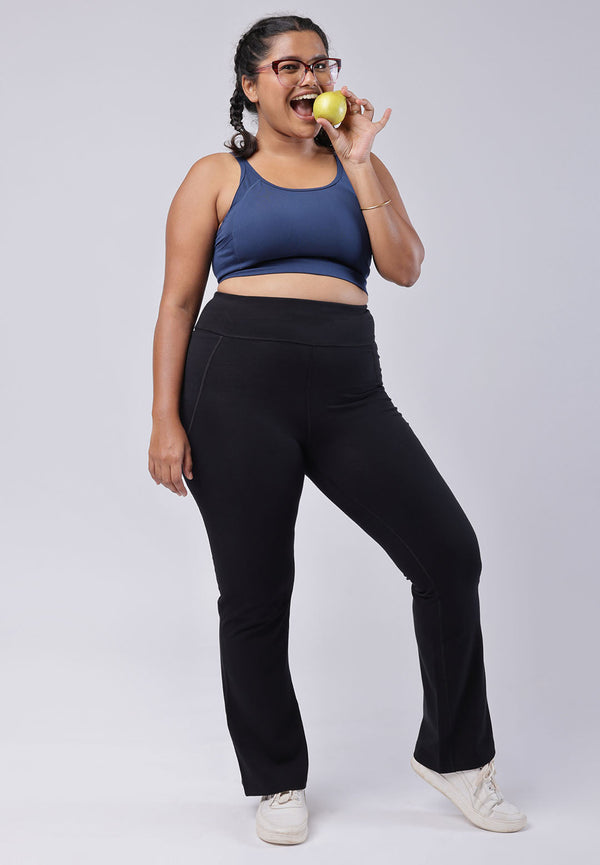 Groove-In Cotton Flare Pants - Tall