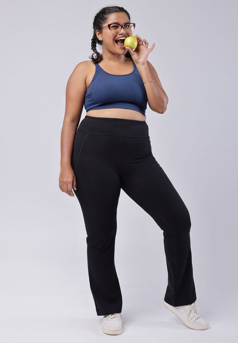 Groove-In Cotton Flare Pants - Tall