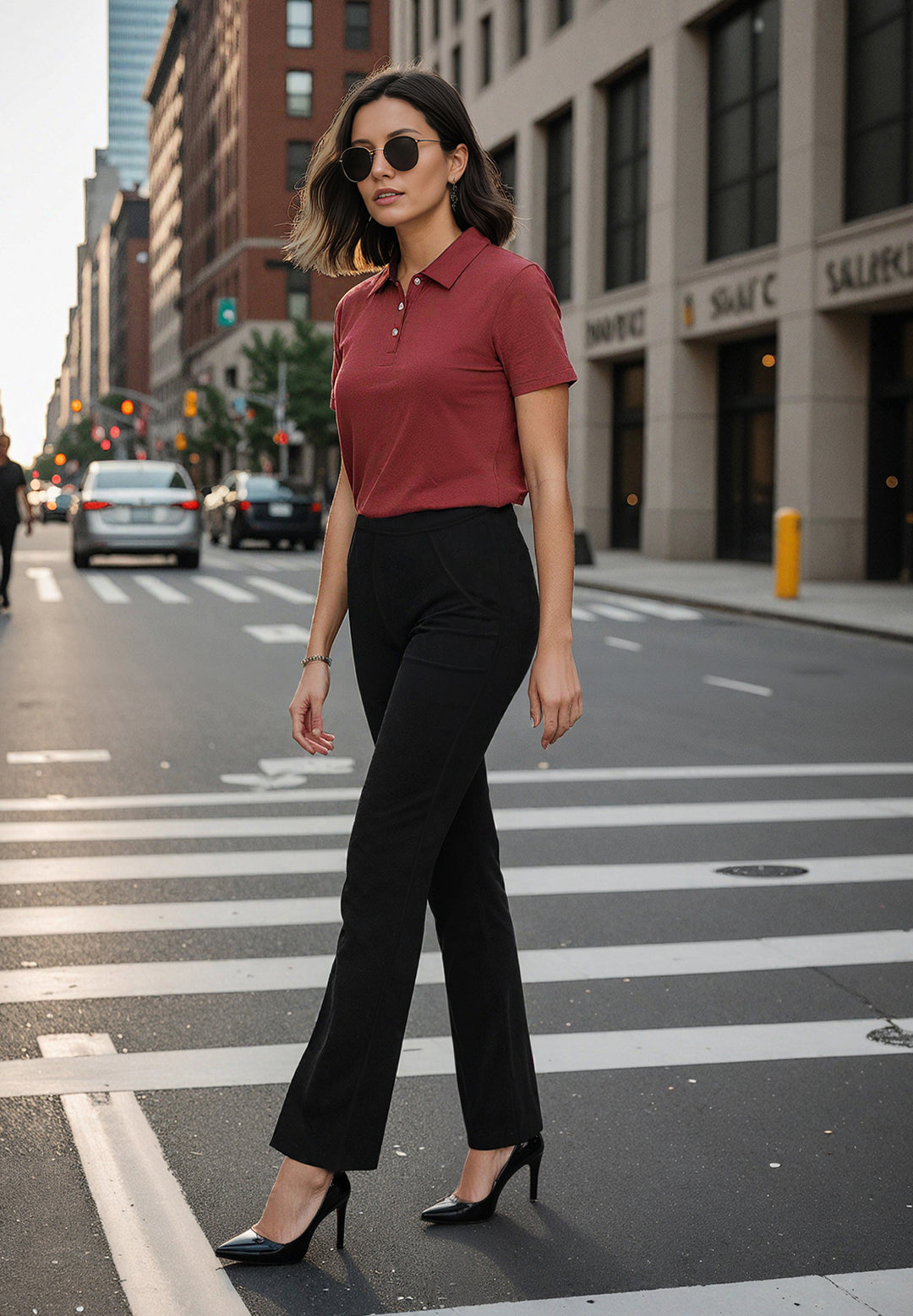 Buy High Waisted Flare Pants for Women Online by Blissclub