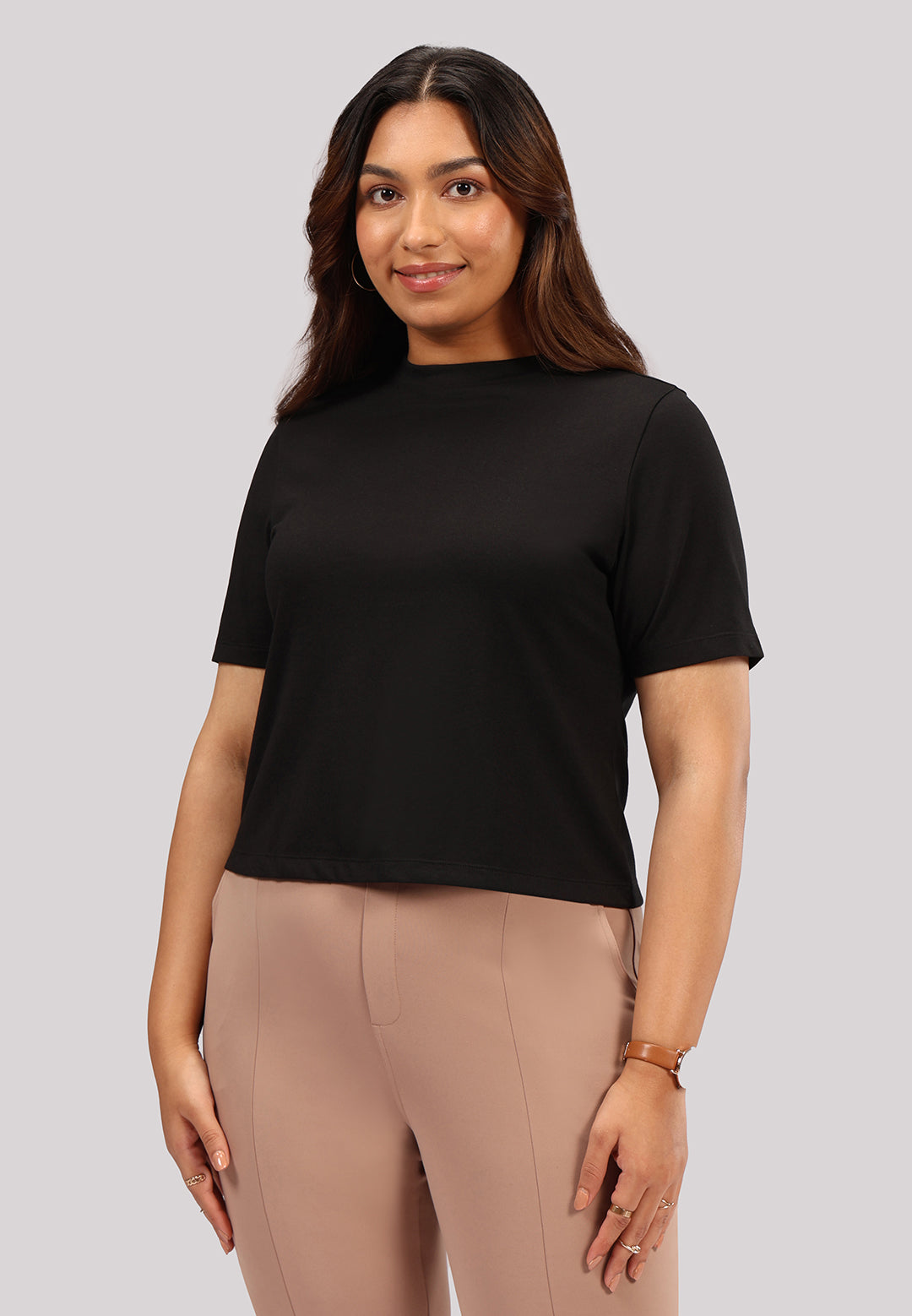 Cotton Pro High Neck Top