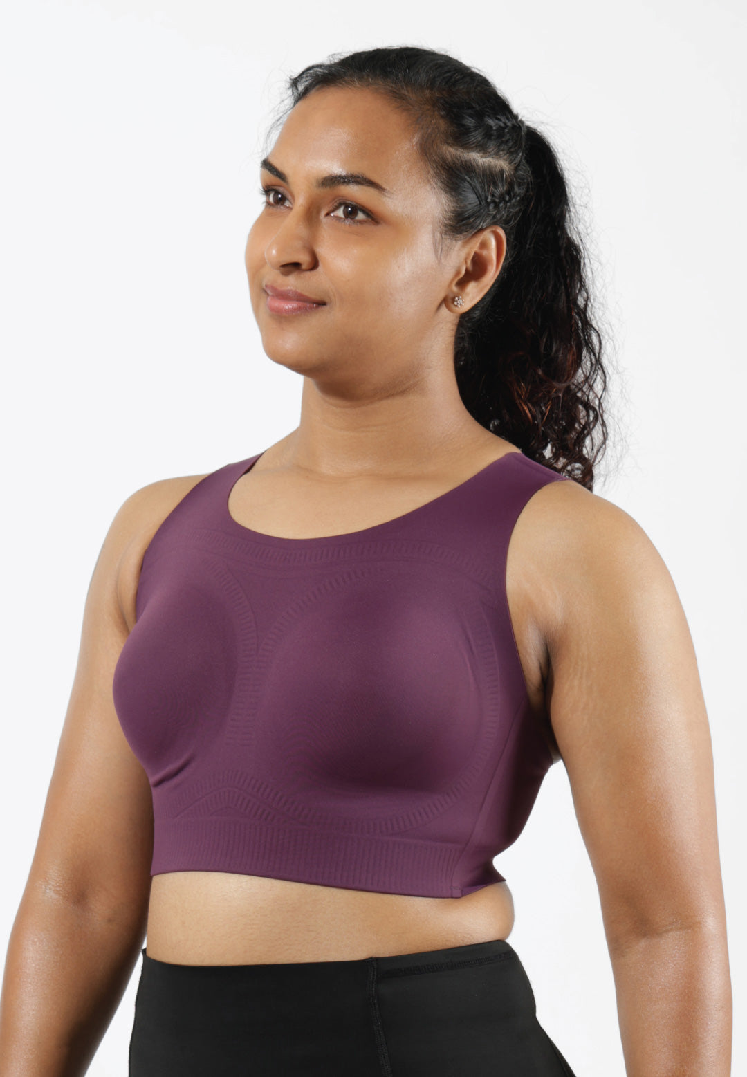 BlissClub Power Up Sports Bra, 3X More Bounce Control, Polymer Glue, Moulded Cups, Seamless Bra