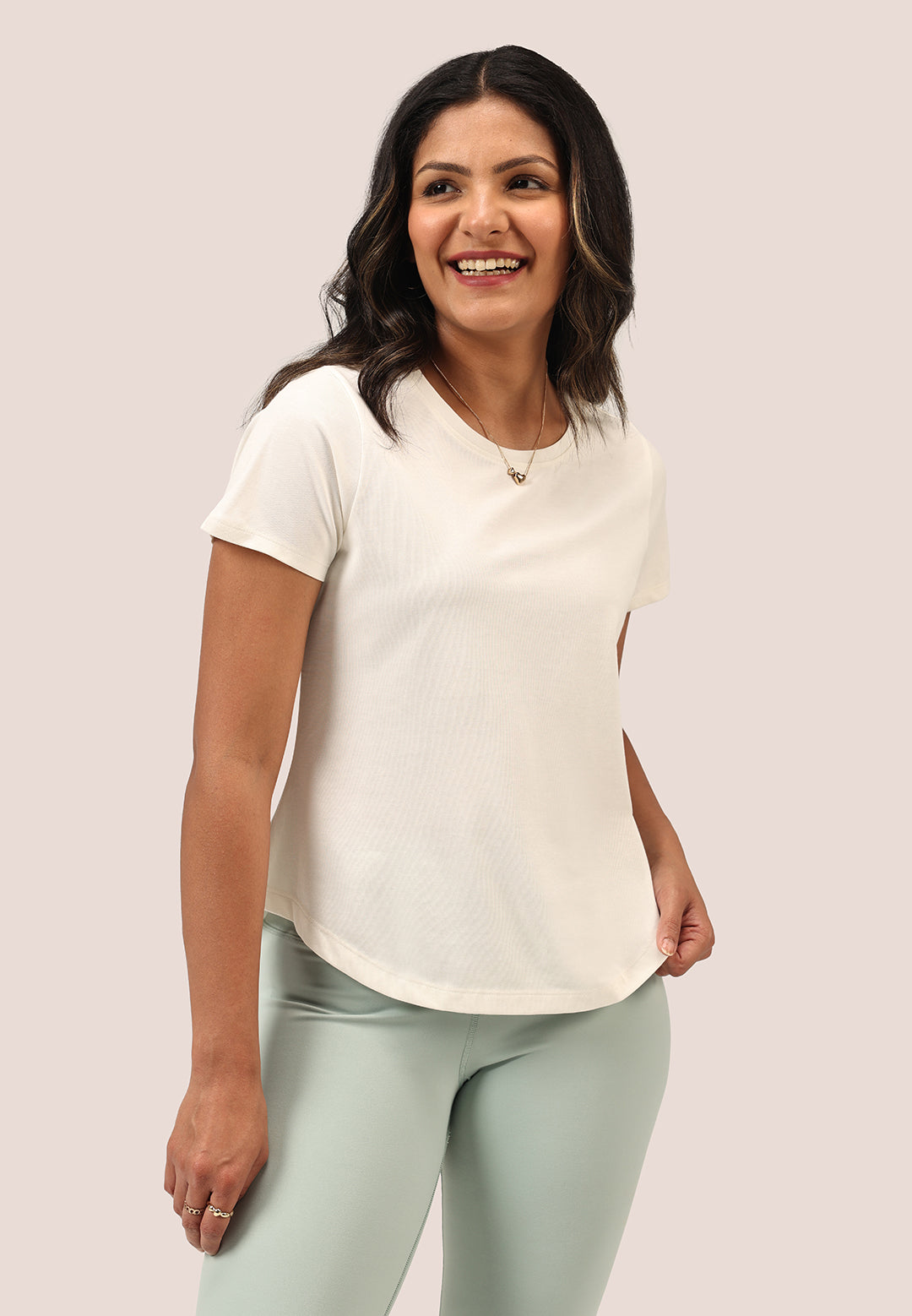 Cotton Pro Curved Hem Tee