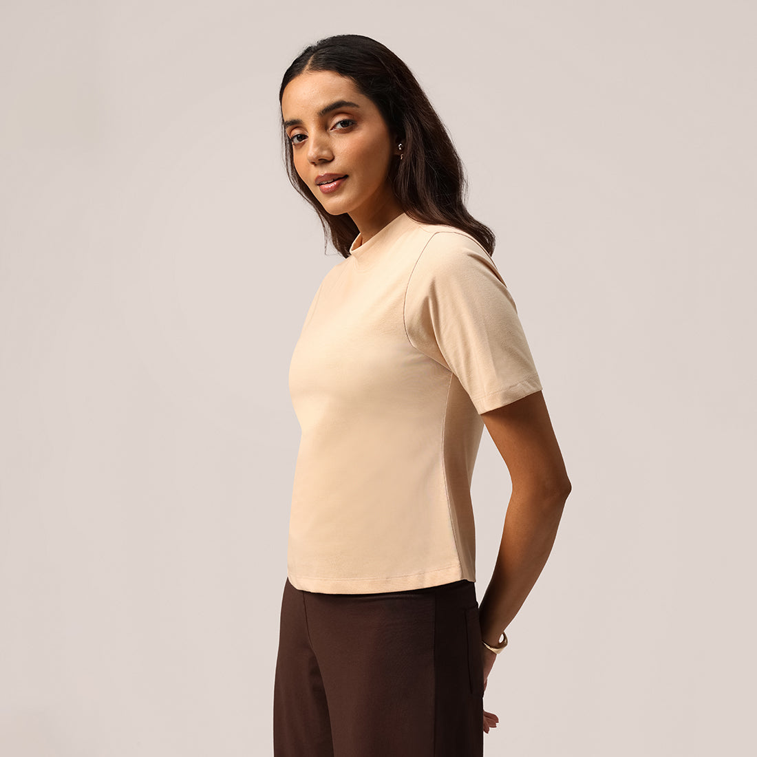 Cotton Pro High Neck Top